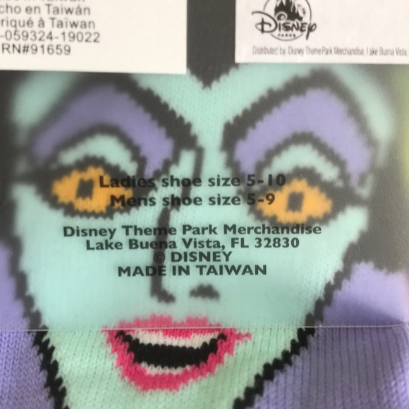 Disney Parks Maleficent Socks New with tag. - Picture 4 of 7